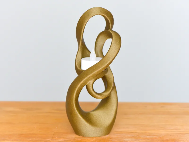Abstract Modern Organic tea light