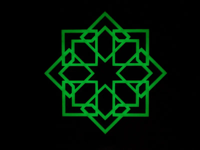 Islamic Geometry Wall Art - Chella Necropolis