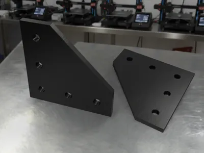 L-Plate 5 Hole Joining Extrusion