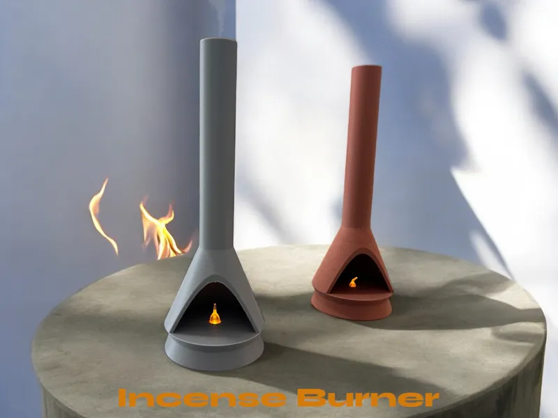 Mid-Century Modern Tea light & Incense Burner
