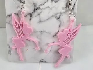 Tinkerbell silhouette Earrings