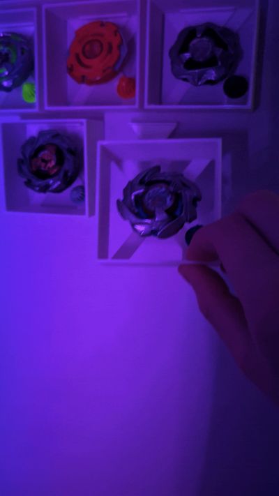 Wall mount for beyblade X Stackable Beyblade Case