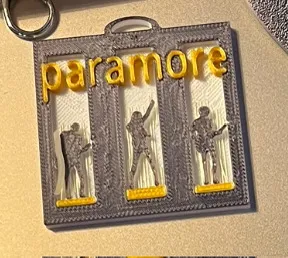 paramore logo keychain