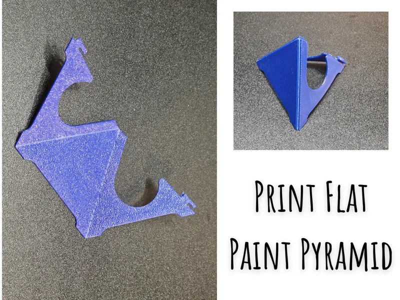 Print Flat Paint Pyramid