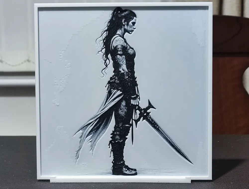 Color Forge Princess Warrior Princess - HueForge 2 Color by BoDad - MakerWorld