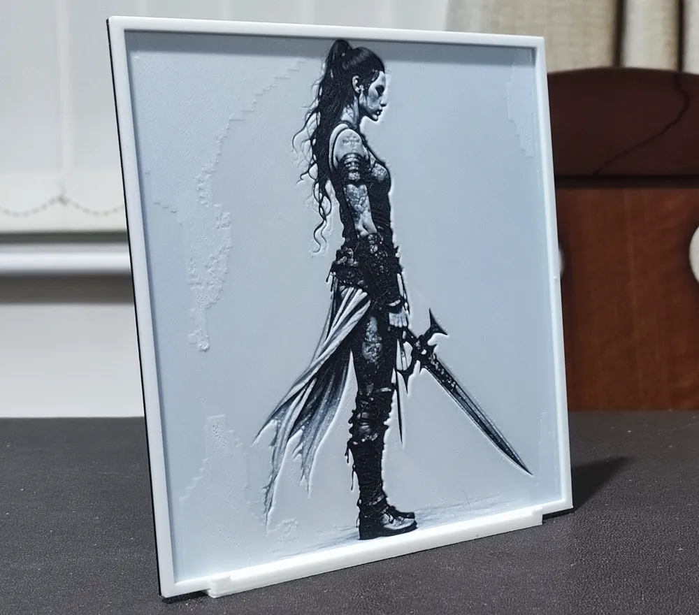 Color Forge Princess Warrior Princess - HueForge 2 Color by BoDad - MakerWorld