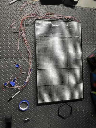 Modular frame for WS2812 16x16 matrix - Free 3D Print Model - MakerWorld