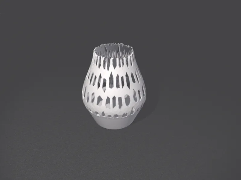 Moderne Kunstblumenvase 