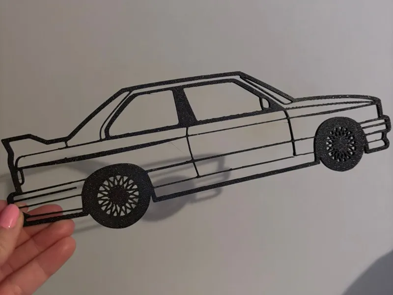 silueta coche bmw 