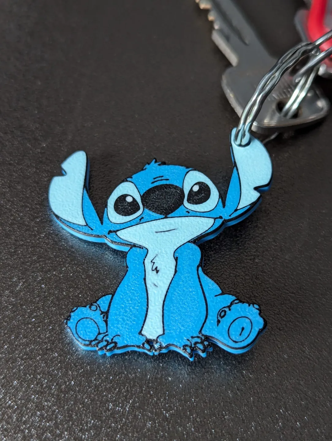 Stitch Keychain Remixed by Luscha MakerWorld: Download Free 3D Models - 3D model önizlemesi