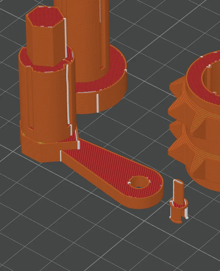 marble run manual handle turning mod (v2 now with improved clip in