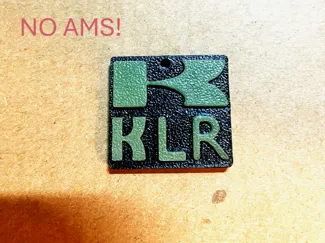Kawasaki KLR keychain keytag