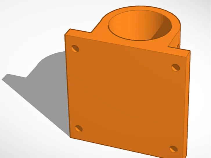 2" tube base to screw