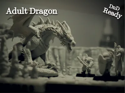 Adult Dragon – Tabletop Miniature (DnD Ready)