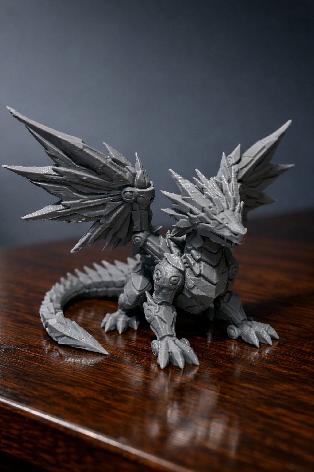Miniatura 4 do modelo 3D Mechanical Crystal Dragon