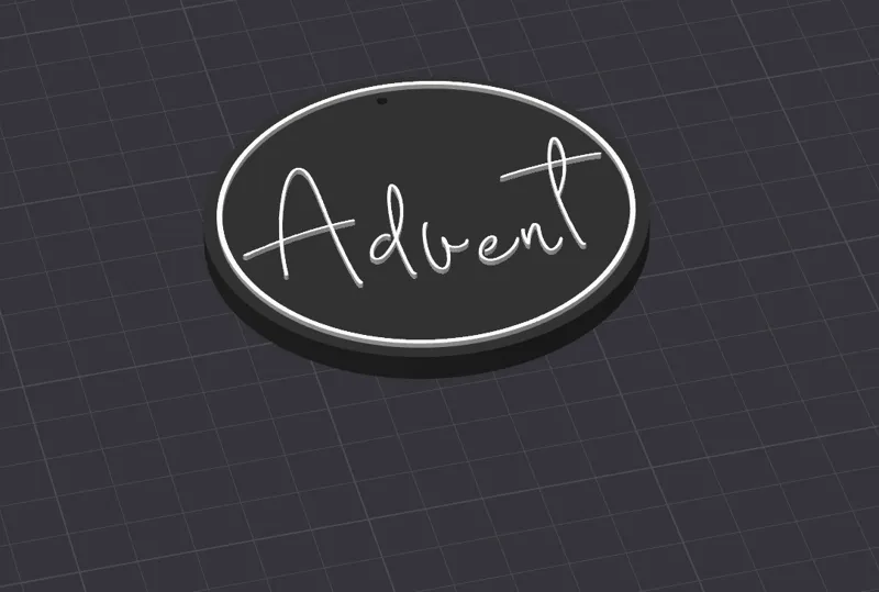 Plakette Deko "Advent"
