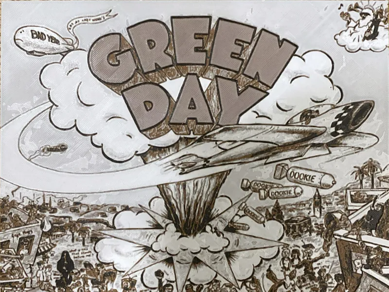 Dookie - Green Day Album Cover Art (4 Colors)