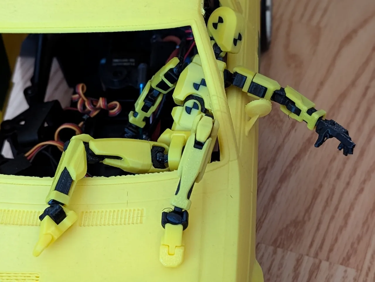 Crash Test Dummy 13 1/10 scale 6" tall view 3