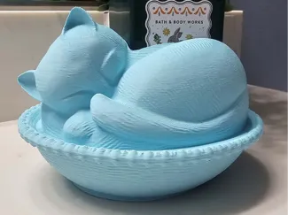 Nesting Cat Bath and Body Works soap holder