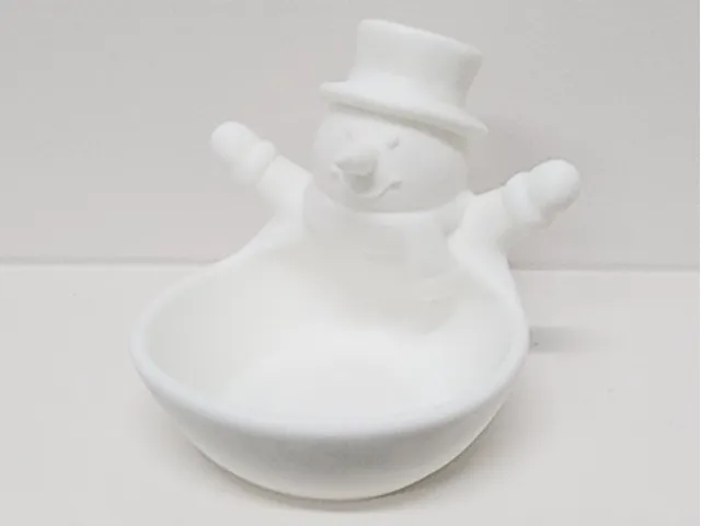 Christmas Frosty Snowman Bowl Candy Treats Earring