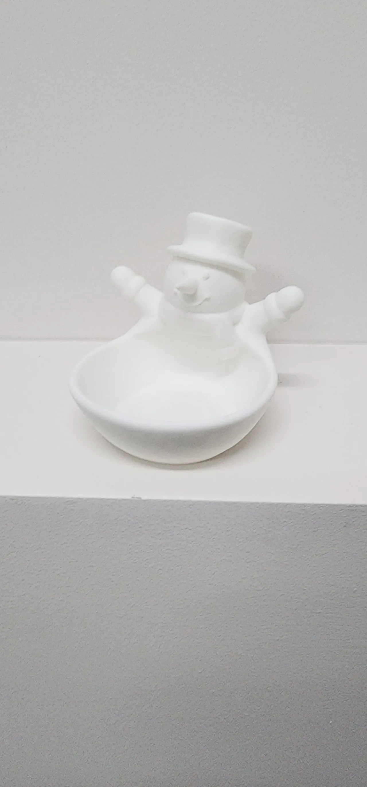 Christmas Frosty Snowman Bowl Candy Treats Earring view 2