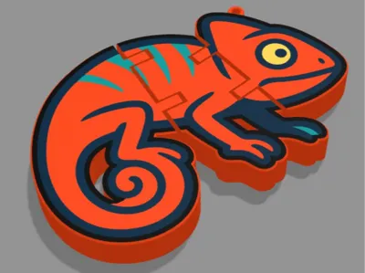 FlexChameleon Keychain