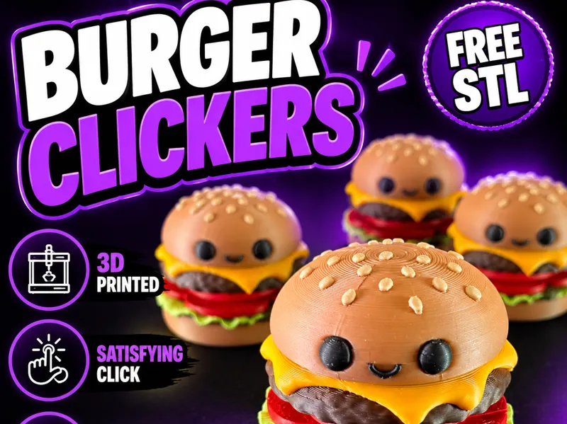 Cute Burger Clicker Fidget