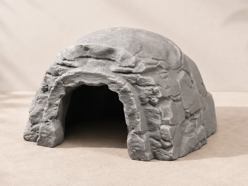Carved Entrance Stone Cave - Terrarium & Aquarium