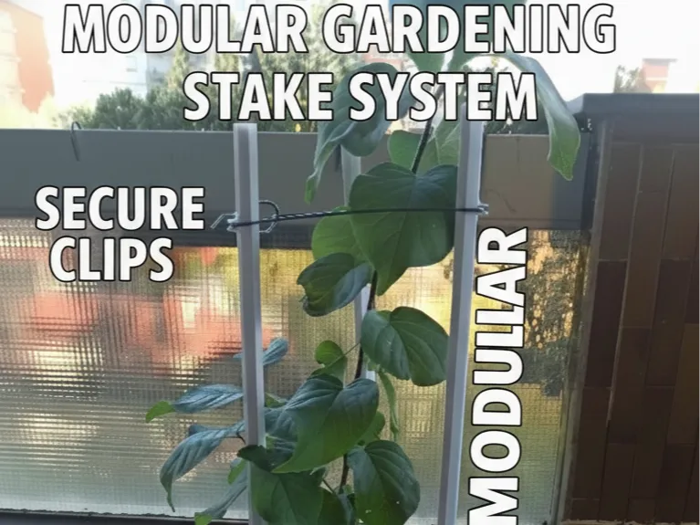Modular Gardening Stake System for Small Trees