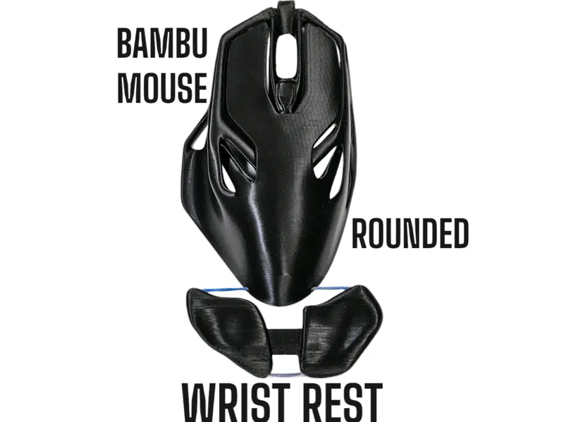 WIRELESS MOUSE 02 - WRIST REST ROUNDED 