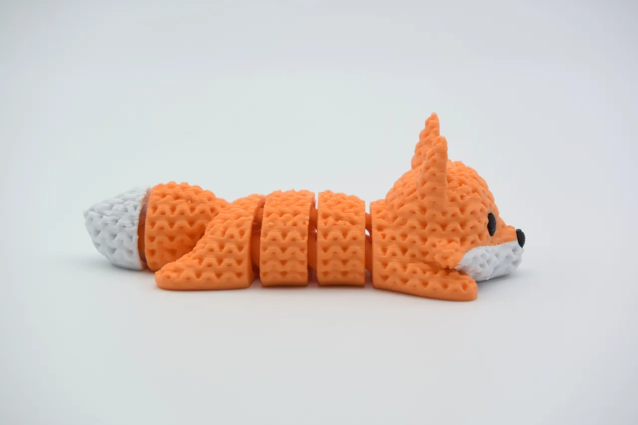 Knitted Articulated Fox view 2