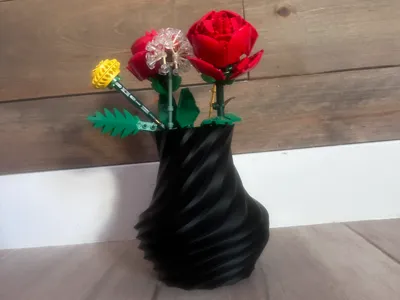 Spiral Vase (LEGO Flowers, Flowers, Tv Remotes)