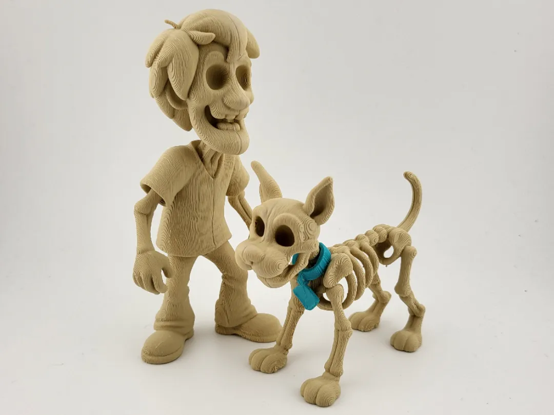 Scooby-Doo and Shaggy Skeleton Duo by Mad power MakerWorld: Download Free 3D Models - 3D model önizlemesi