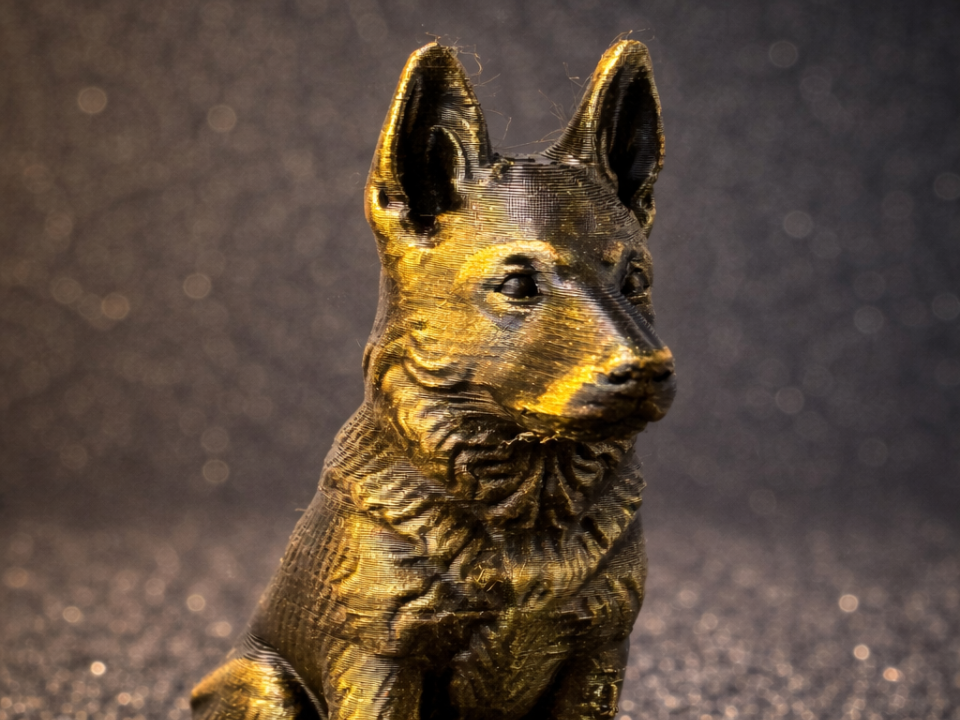 Loyal Guardian – Mini German Shepherd 3D Print