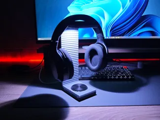 Headphone Stand & Desk Lamp with Switch (Kit 001)