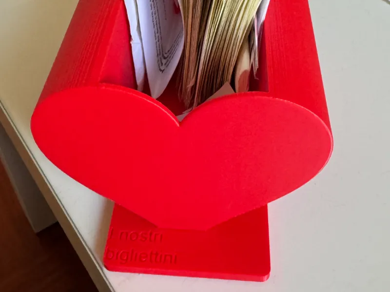 Cuore porta bigliettini