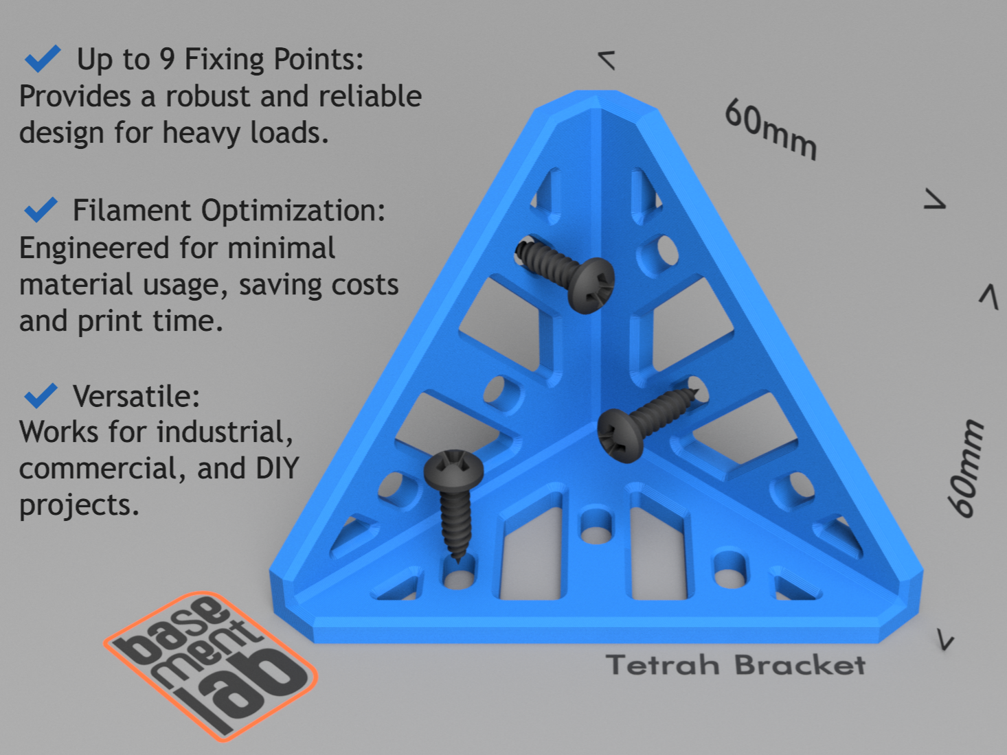 Sturdy Mounting Bracket - Staffa TETRAHEDRAL