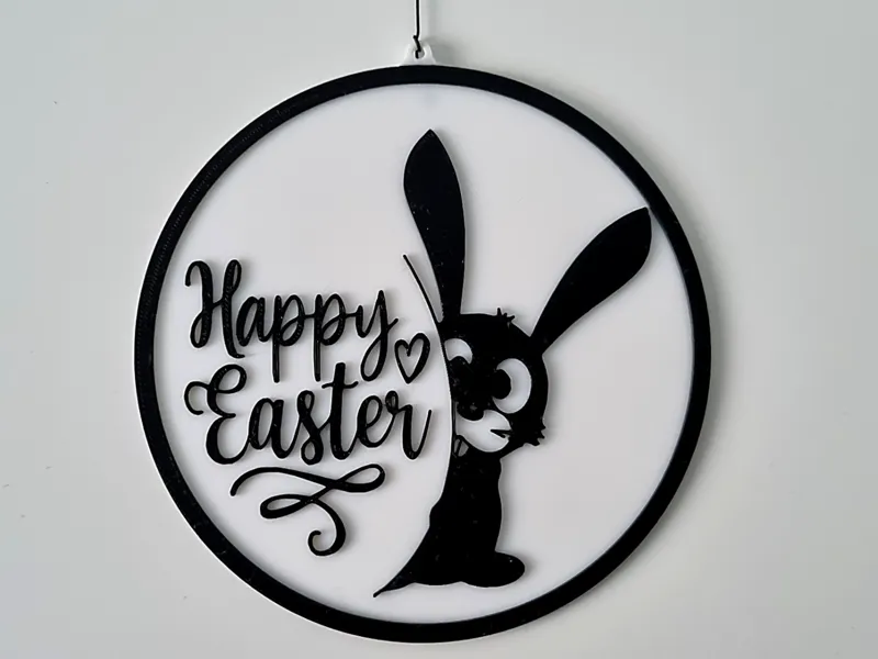 Funny Easter Bunny Wall Sign