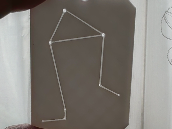 Zodiac constellation Libra keychain