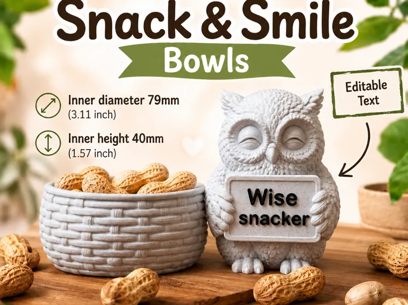 Owl Snack & Smile Bowl