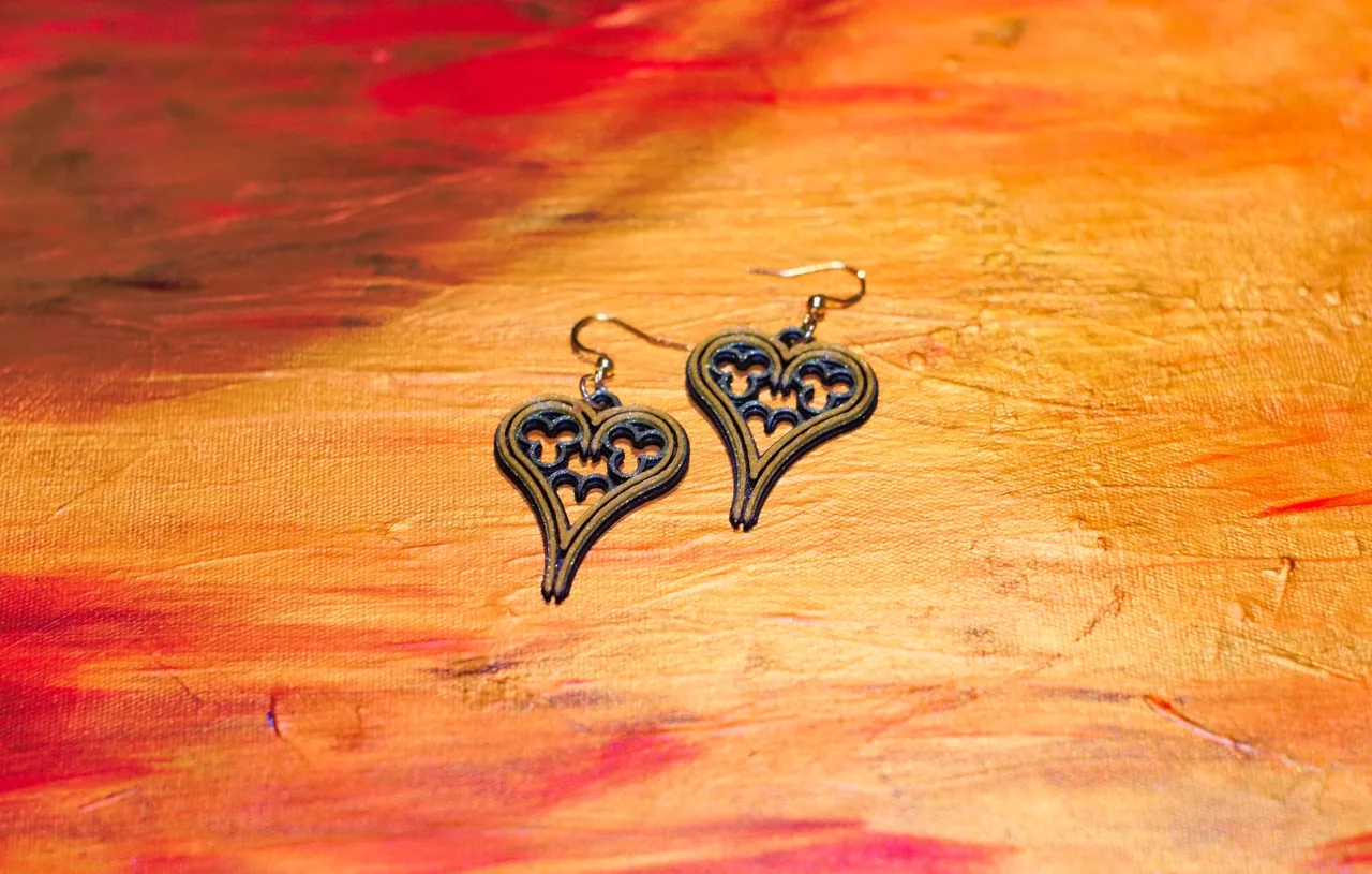 Heart Earrings view 2