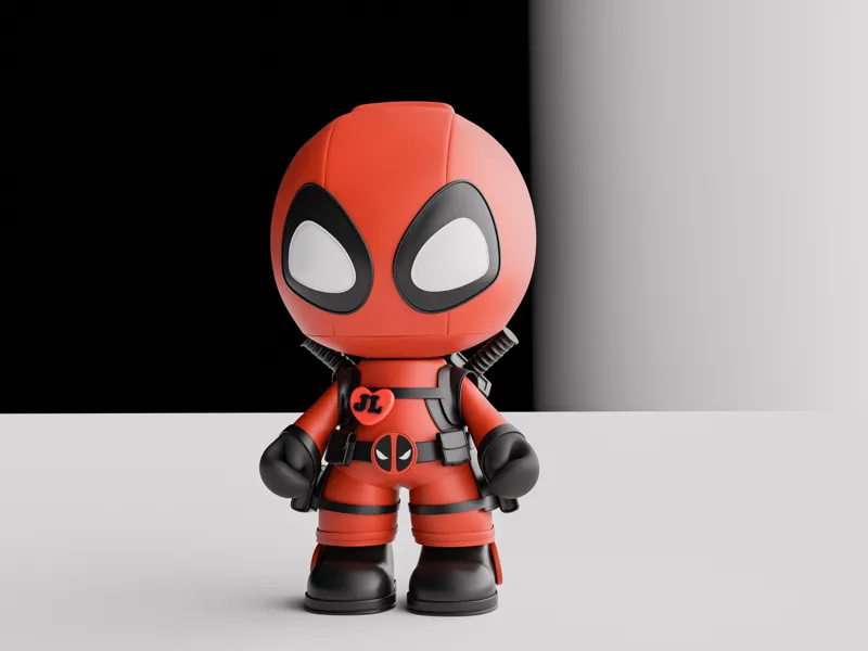 无需AMS打印Q版死侍/DeadPool，分件打印