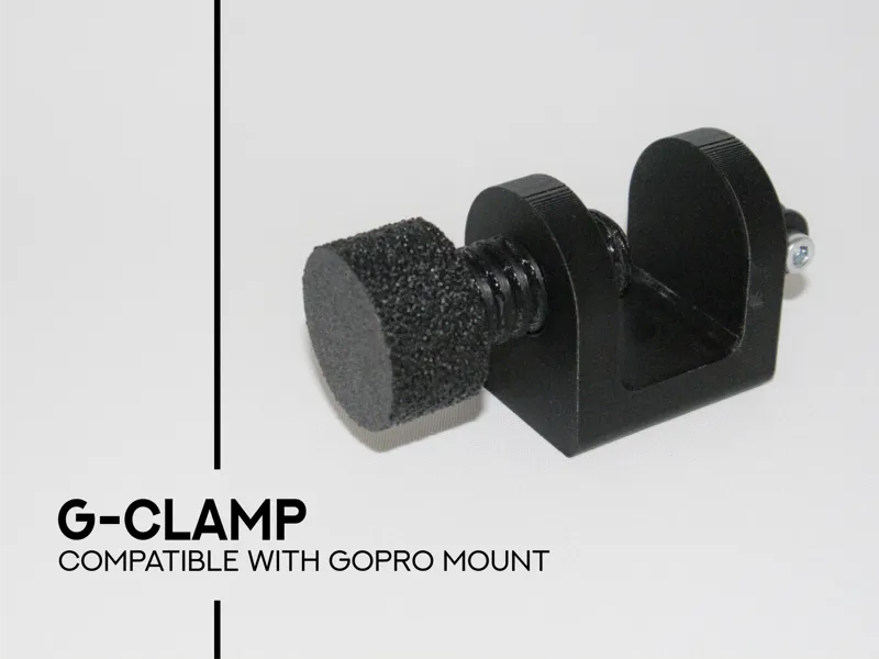 G-Clamp - compatible with GoPro mount