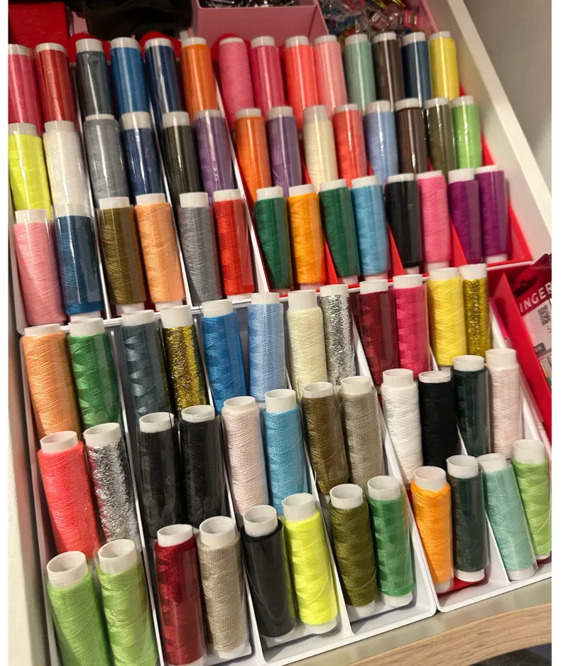 Sewing bobbins display kit -- Gridfinity fit