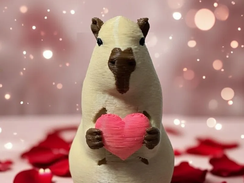 Capibara amoroso San valentin
