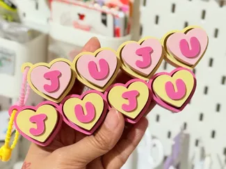 Heart Clicker-Custom Name Fidget Keychain