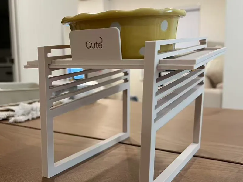 Adjustable Cat Bowl Stand