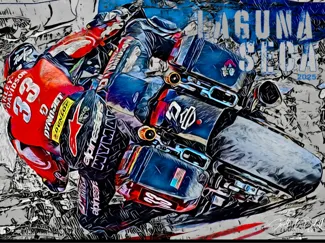 Hueforge Kyle Wyman #33 Laguna Seca