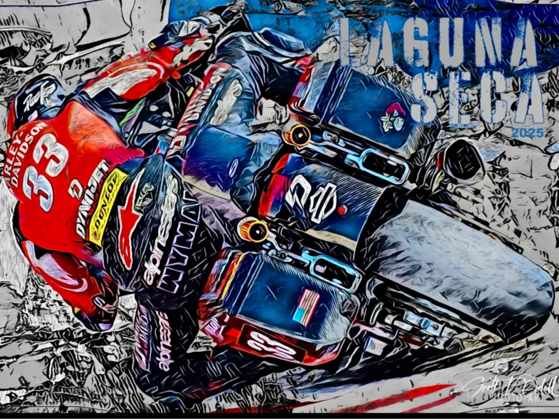 Hueforge Kyle Wyman #33 Laguna Seca