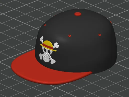 Mini One Piece Snapback Hat Keychain